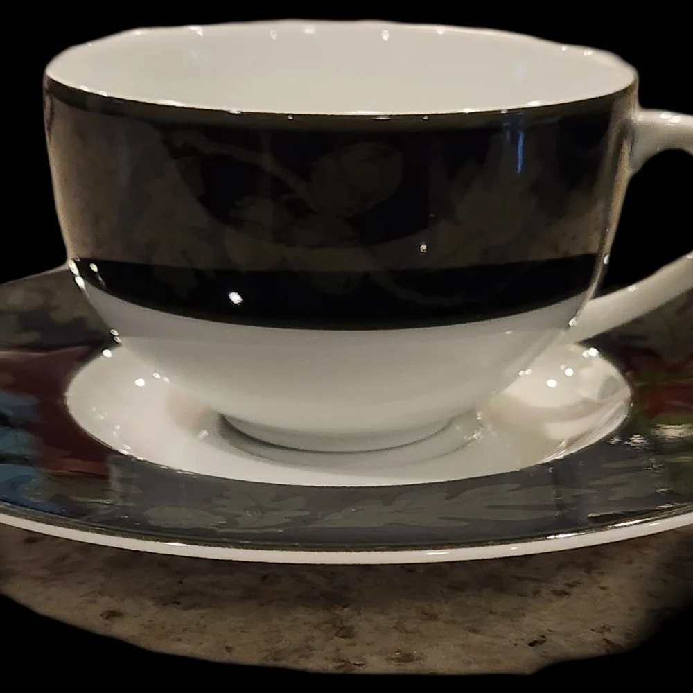 Crate & Barrell Greenwich Cup & Saucer Set